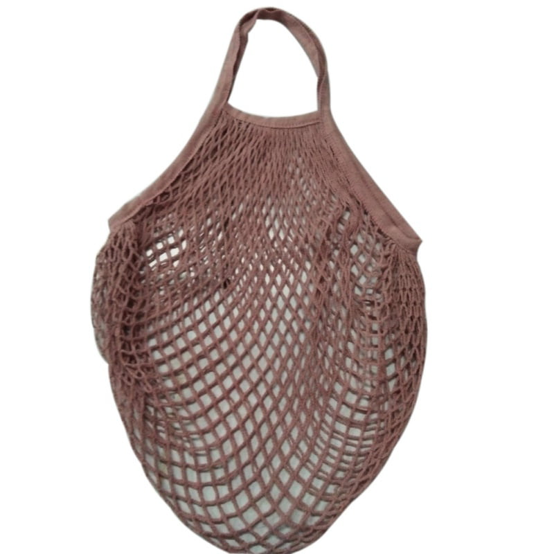 EURO BAG Mesh Net Bag Fruit vegetable Re-Usable Shopping Bag Handbag Purple 