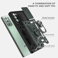 thumbnail image 4 of for Samsung Galaxy Note 20 Case with Flexible TPU Screen Protector 2 Pcs, Slide Camera Lens Cover Protective Case with Magnetic Ring Kickstand for Samsung Galaxy Note 20 5G-Dark Green, 4 of 13