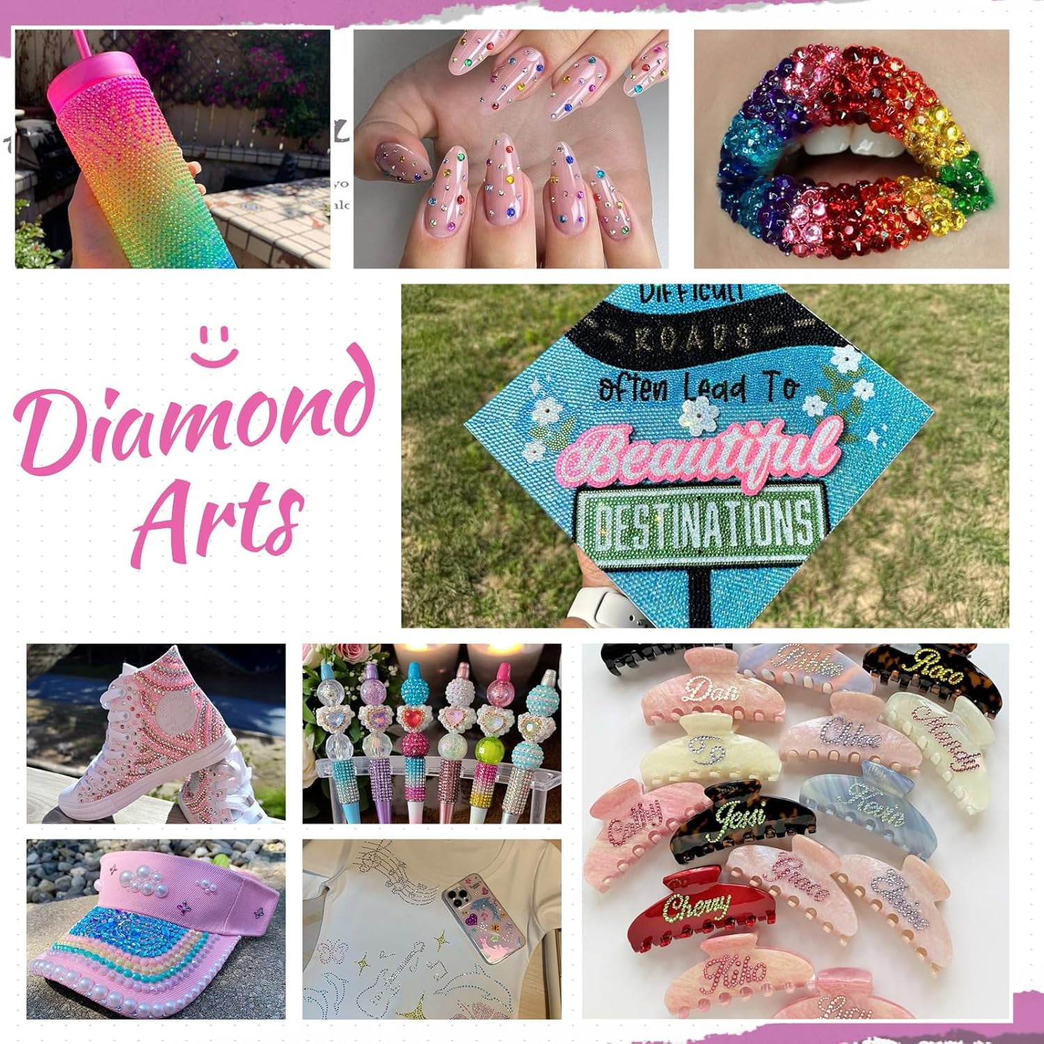 40 Color DIY Resin Rhinestone Kit 32000 Pcs 2-3mm Multicolor Book Bedazzling Kit for Diamond Painting, Clothes, Cup, Shoes, Nails & Craft Projects