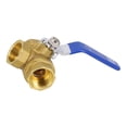 thumbnail image 2 of 1PC 3 Way Brass Ball Valve, L/T Bore Valve Ball Valve For Water Oil Gas, 2 of 8