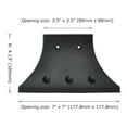 thumbnail image 2 of Myard PNP114040 4X4 (Actual 3.5X3.5) Inches Post Base Cover Skirt Flange with Screws for Deck Porch Handrail Railing Support Trim Anchor (Qty 1, Black), 2 of 8