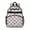 White Highland Cow, variant on Blue Highland Cow Bucket Flower Pattern Backpack for School,Cute School Bag,Schoolbag with Adjustable Shoulder Straps & Padded Back,15.25"x11.5"x5.25"