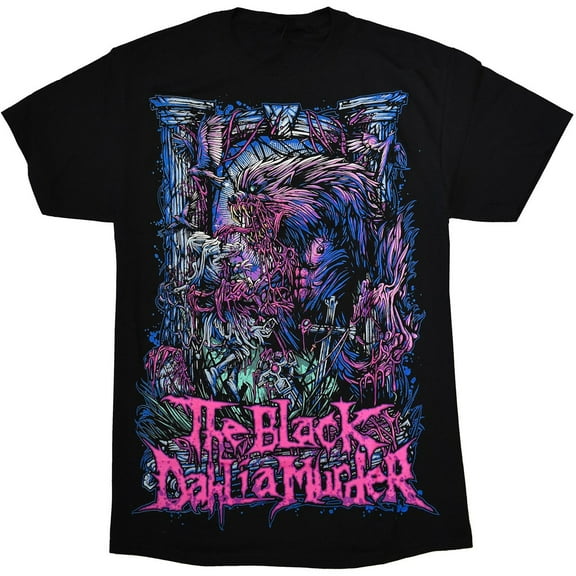 Men's Black Dahlia Murder Wolfman T-shirt Medium Black