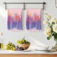 thumbnail image 3 of Forest Silhouette Kitchen Towels Set of 4, Retro Abstract Watercolor Forest Trees Pink Absorbent Dish Towels for Kitchen, Microfiber Hand Towel, Quick Drying Tea Towel for Cleaning Dishcloths, 3 of 7
