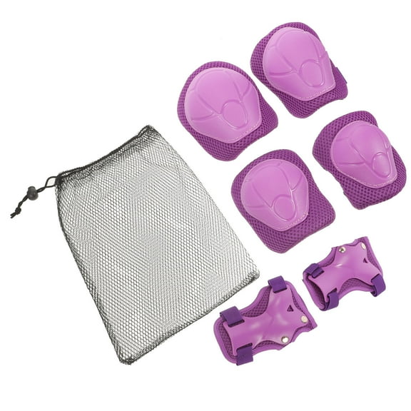PBPBOX 1Set Violet Protective Sports Pads with Adjustable Straps for Skating and Outdoor Sports