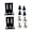 lengthen-Metal, variant on Right Angled Brackets Black L Bracket 90 Degree L Shape Corner Brackets Heavy Duty Wide Metal/Plastic Corner Shelf
