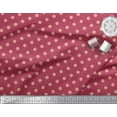 thumbnail image 3 of Soimoi Pink Japan Crepe Satin Fabric Polka Dots Decor Fabric Printed Yard 42 Inch Wide, 3 of 3