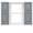 419 Storm Cloud, variant on Mid America Vinyl Raised Panel Window Shutters (1 Pair)