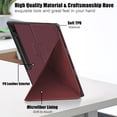 thumbnail image 3 of Allytech Galaxy Tab S8 Ultra Case 14.6-inch SM-X900 X906,Ultra Slim Flip Folding Stand Auto Sleep Wake Smart Cover Shockproof Durable PU Leather Case for Samsung Galaxy Tab S8 Ultra 14.6" 2022,Winered, 3 of 8