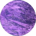 thumbnail image 1 of Ahgly Company Indoor Round Oriental Purple Industrial Area Rugs, 8' Round, 1 of 4