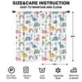 thumbnail image 2 of Blackout Kids Curtains,White Dinosaurs Rainbows Plants Pattern Childrens Insulated Curtains Set Of 2,Bedroom Essentials,Toddler Room Decor 42"x84", 2 of 5