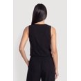 thumbnail image 4 of Women's Linen Button Front Blazer Vest, 4 of 4
