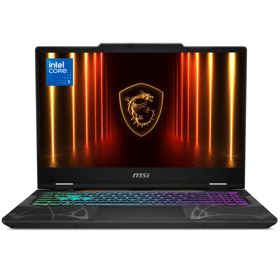 MSI Cyborg 15.6" 144Hz Gaming Laptop, Intel Core 5 210H, NVIDIA GeForce RTX 5060, 16GB RAM, 512GB SSD (2026) (Software Offer with Purchase)