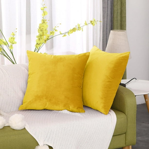 Light yellow throw pillows sale