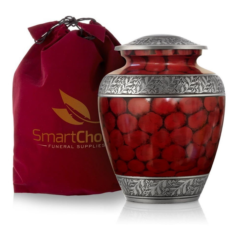 SmartChoice Cremation Urn for Human Ashes Handcrafted Funeral Memorial Urn in Elegant Royal