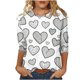 thumbnail image 4 of TaTaai Women's 3/4 Sleeve Round Neck Top, Stretch Casual Blouse, Soft Everyday Shirt, Fashion Tee for Home Office Wear Gift, 4 of 7