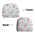 thumbnail image 6 of Kdxio Cute Flamingo Pattern Print 2 Piece Car Head Rest Covers Set Auto Front/Rear Seats Headrest Cover Universal Fit Most Cars,Sedan, SUV, 6 of 9