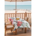 thumbnail image 2 of Outdoor Tablecloth with Umbrella Hole for Patio/Picnic/Party/Camping, Poppy Flowers Eucalyptus Waterproof Table Cloth Rectangle Table Cover Washable, Farmhouse Weeping Botanical (54"x 80"), 2 of 8