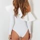 thumbnail image 5 of Body de manga larga body con volantes suave transpirable agradable a la piel para citas para dama ANGGREK Otros, 5 of 6