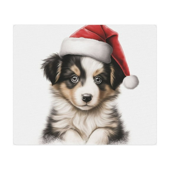 DistinctInk Mouse Pad - 1/4" Foam Rubber - Collie Puppy Drawing