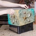 thumbnail image 5 of TSOVTHRID Beach Seashell Starfish Print 4 Slice Toaster Cover Waterproof Small Appliance Dust Cover for Kitchen Fingerprint Protection Washable Toaster Oven Protector, 5 of 8