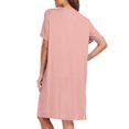 thumbnail image 5 of Women Nightgown Pajama Sleeveless Lace Sexy V Neck Sleep Dress Sleepwear Pink XL, 5 of 7