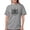 Gray, variant on - Psi Upsilon Black And White Crest T Shirt - Womens Comfort Colors® Shirt