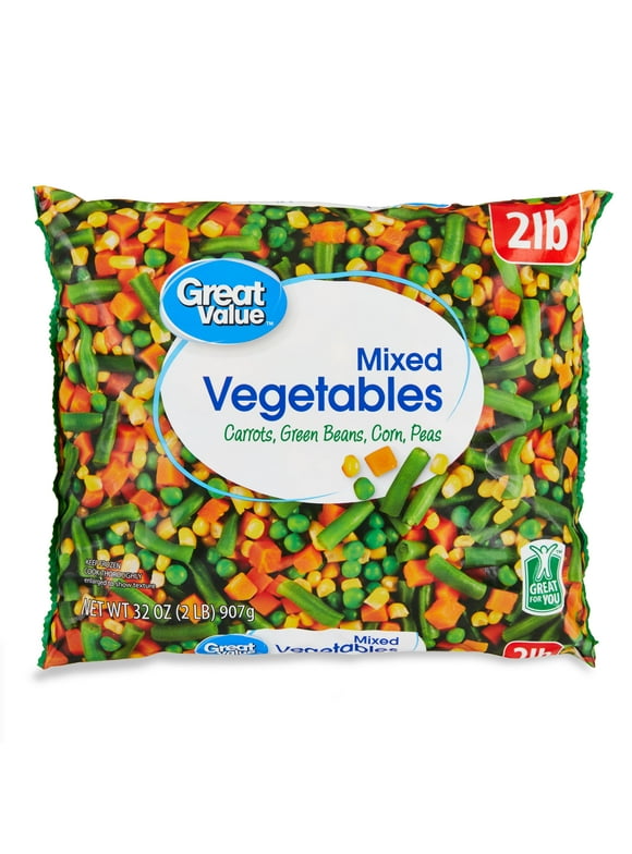 Great Value Mixed Vegetables, 32 oz Bag (Frozen)