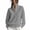 Gray, variant on CFLVAEK Half Zip Sweatshirt for Women Solid Color Lapel Workout Sweatshirts Casual Long Sleeve Fall Pullovers Gray XL