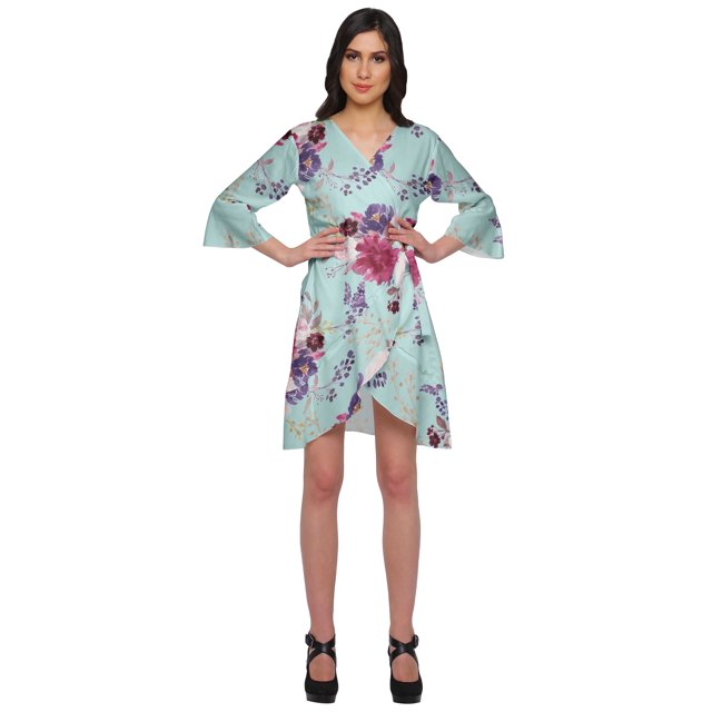 Moomaya Printed WoMen's Robes Soft Kimono Robe Nightwear Summer Bathrobe
