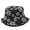Black, variant on Cute Bucket Hat Beach Fisherman Hats for Women, Reversible Double-Side-Wear Sun Protection Hat Flower Pattern