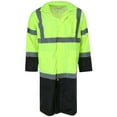 thumbnail image 2 of M.G.I. Adult High Visibility Long Raincoat with Foldable Hood, 2 of 5