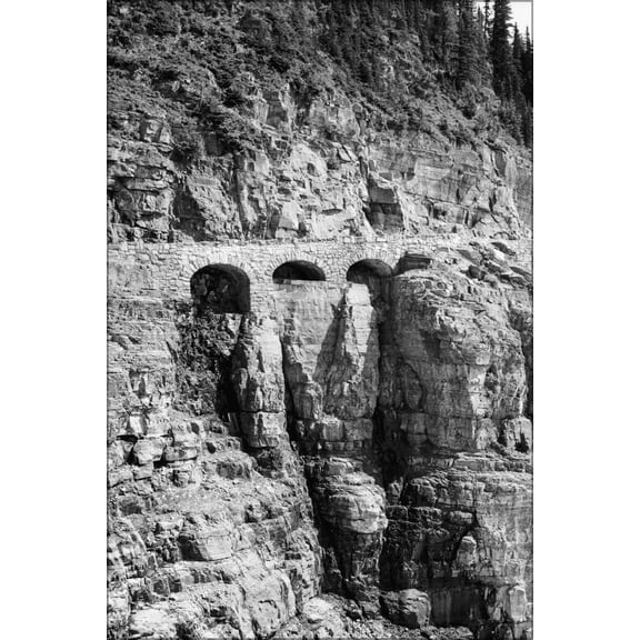 24"x36" Gallery Poster, Going-to-the-Sun Road, Glacier National Park, montana
