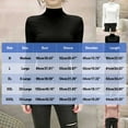 thumbnail image 3 of ClodeEU Womens Turtleneck Long Sleeve Shirts,Ribbed Slim Fit Basic Lightweight Thermal Underwear Tops Black,Womens Plus M, 3 of 7