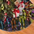 thumbnail image 2 of Falda para árbol de Navidad de cinco noches en casa de Fr-Eddy, suave y divertida, decoración navideña navideña de granja de 48", 2 of 4