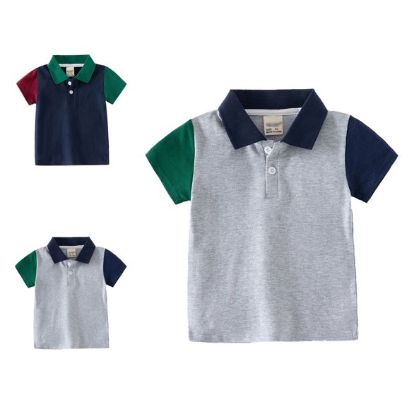 Kids School Uniforms Short Sleeve Kids Boy Polo Quick Dry Kids Boys Clothes 4-5 Years
