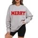 thumbnail image 5 of Sudadera navideña extragrande de manga larga para mujer Lote F5, 5 of 7
