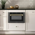 thumbnail image 5 of ZLINE Autograph Edition 24" 1.2 cu. ft. Built-in Microwave Drawer in Black Stainless Steel and Champagne Bronze Accents, 5 of 5