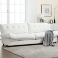 thumbnail image 2 of Modern Teddy Velvet Modular Sofa, Light Brown Wood Tone / Perfect for Primary Living Space, 2 of 4