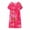 #1 Hot Pink, variant on Women's Sleepwear Soft Summer Cotton Silk Short Sleeved Sleep Dress Middle Aged New Loose Fitting Home Wear Elderly Plus Size Dress Pajama Lightweight Nightgowns for Women