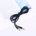 thumbnail image 3 of Cable de audio estéreo Troglfold de 1,5 metros (3,5 mm) macho a macho, adaptador de extensión para auriculares, para smartphones y tabletas (negro), 3 of 8