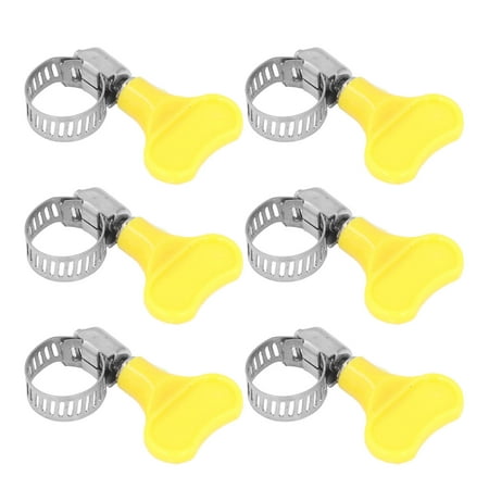 

2024 15 Pcs Stainless Steel Hose Clamp Corrosion Resistant Reusable Worm Gear Pipe Clip with Adjustment Handle