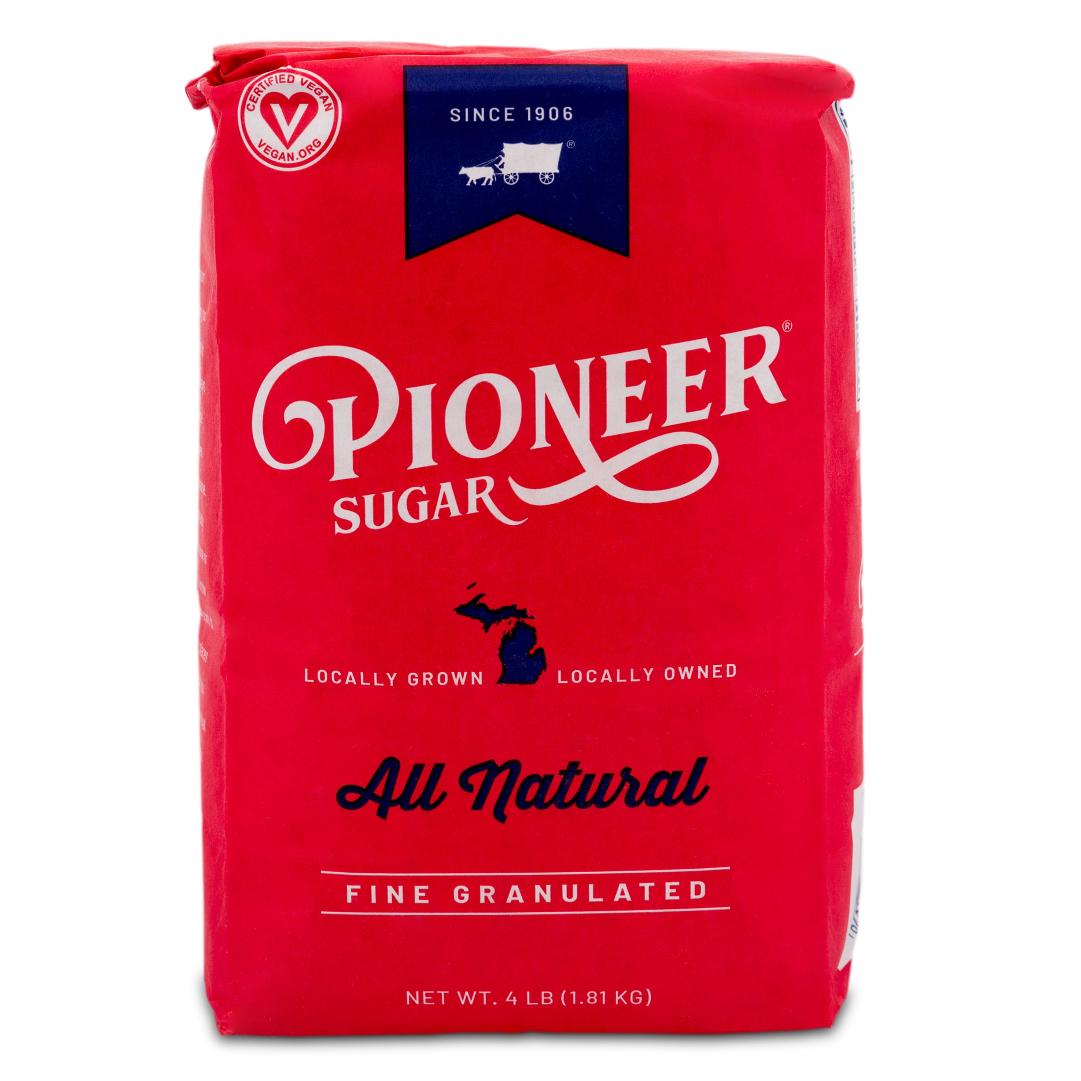 (2 pack) Pioneer All Natural Finely Granulated Sugar, 64 Oz