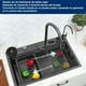 thumbnail image 5 of Tarja Para Cocina Cascada Led Homely Elegance Acero Inoxidable 75 x 46 x 22 cm, 5 of 10