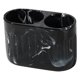 thumbnail image 3 of Porta pasta de dientes Accesorios de tocador 2 ranuras Fácil de limpiar Almacenamiento de baño para Negro, 3 of 9