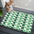 thumbnail image 3 of Entryway Rug 2'x3', St. Patrick's Day Small Rug for Kitchen Bathroom Door Mat Indoor Entrance, Green Irish Lucky Clovers Stripes Non-Slip Area Rugs Floor Mats Carpet Front Door Rugs, 3 of 8
