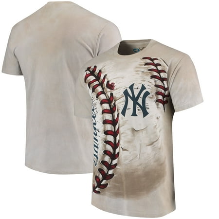 Henry New York Tie - New York Yankees Hardball Tie-Dye T-Shirt - Cream
