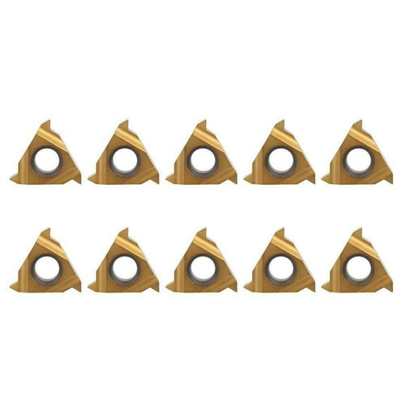 10pcs 11ER A60 1/4 Carbide Blade Insert CNC Lathe Cutter Turning Tool Durable