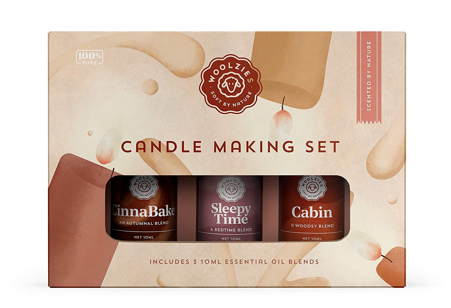 100 Pure Candle Making DIY Scenting Essential Oil Blend Gift Set
