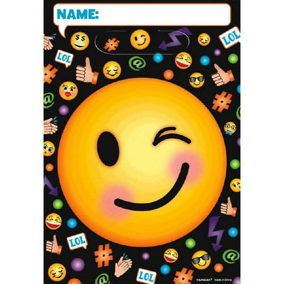 Emoji 'LOL' Favor Bags (8ct)